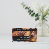 Carte De Visite  Wing and boneless , editable  (Debout devant)