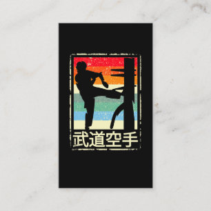 Carte De Visite Wing Chun Retro Arts Martiaux Kung Fu Entraînement