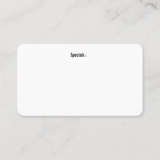 Carte De Visite wings (Dos)