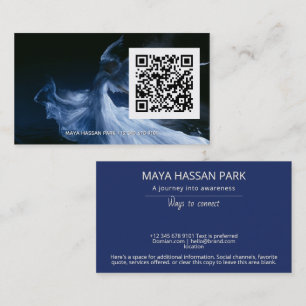 Carte De Visite Wings of Light   Winged Angel code QR
