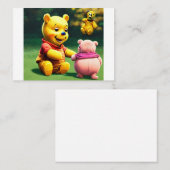 Carte De Visite Winnie l'Ooh 4. (Devant / Derrière)