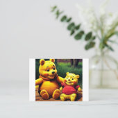 Carte De Visite Winnie l'Ooh 6. (Debout devant)