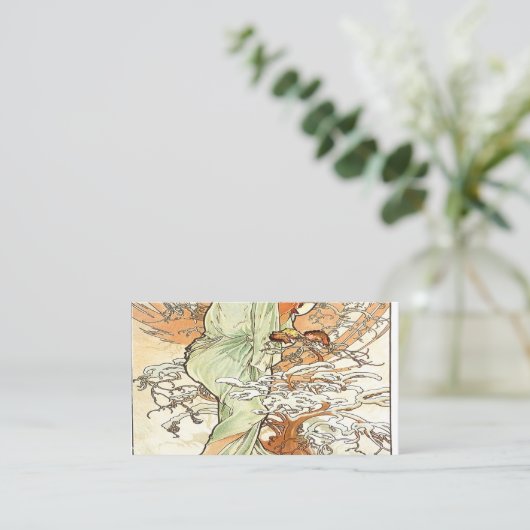 Carte De Visite Winter Alphonse Mucha (Debout devant)