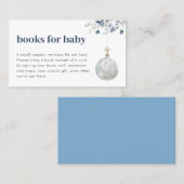 Carte De Visite Winter Wonderland Livres pour Baby Insert Card (Devant / Derrière)