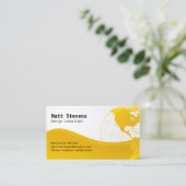 Carte de visite Wire Yellow Globe Americas (Debout devant)