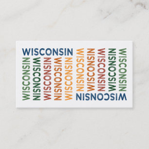 Carte De Visite Wisconsin couleur mignonne