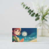 Carte De Visite Wish Under the Stars - Dreamy Anime inspiré (Debout devant)