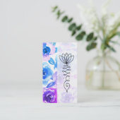 Carte De Visite *~* Wisteria et chemin Rose des fleurs de Nirvana (Debout devant)