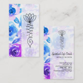 Carte De Visite *~* Wisteria et chemin Rose des fleurs de Nirvana (Devant / Derrière)