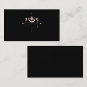 Carte De Visite Witchy Pastel Goth Moon (Devant / Derrière)