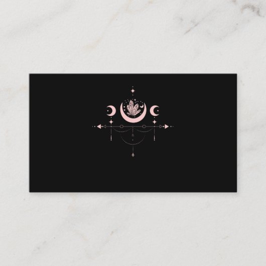 Carte De Visite Witchy Pastel Goth Moon (Devant)