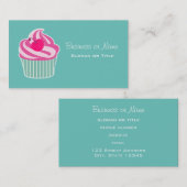 Carte De Visite WIth Polka Dot Cherry (Devant / Derrière)