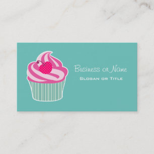 Carte De Visite WIth Polka Dot Cherry