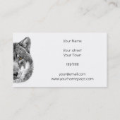 Carte de visite Wolf (Dos)