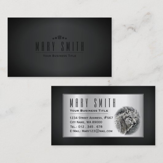 Carte De Visite Wolf 名刺 (Devant / Derrière)