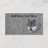 Carte de visite WOLF HEAD ou carte de profil (Dos)