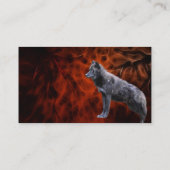 Carte de visite WOLF HEAD ou carte de profil (Dos)