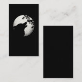 Carte De Visite Wolf Howling Beautiful Animal Moon (Devant / Derrière)