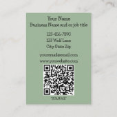 Carte De Visite Wolf Howling Moon (Dos)