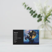 Carte De Visite Wolf hurle sur la lune (Debout devant)