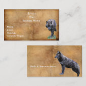 CARTE DE VISITE WOLF ou carte de profil (Devant / Derrière)
