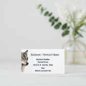 Carte De Visite Wolf Wolves Head Logo Animaux Nature (Debout devant)