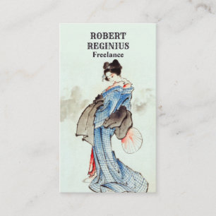 Carte De Visite Woman Geisha China Art
