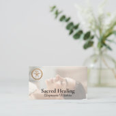 Carte De Visite Woman Getting Acupuncture | Eastern Healing (Debout devant)