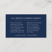 Carte De Visite Wood Flooring (Dos)