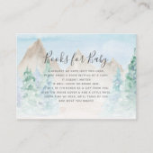 Carte De Visite Woodland Animals Camping Books Boy Baby Enclosure (Devant)