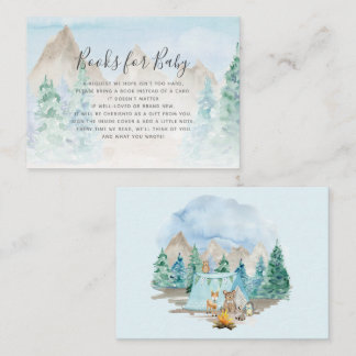 Carte De Visite Woodland Animals Camping Books Boy Baby Enclosure