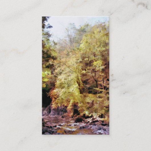 CARTE DE VISITE WOODLAND STREAM (Devant)