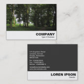 Carte De Visite Woods, Bute Park Cardiff (Devant / Derrière)