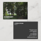 Carte De Visite Woods, Bute Park, Cardiff (Devant / Derrière)