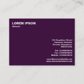 Carte De Visite Woods, Bute Park, Cardiff (Toné Violet) (Dos)