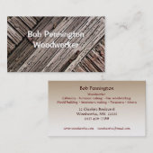 Carte De Visite Woodworker (Devant / Derrière)