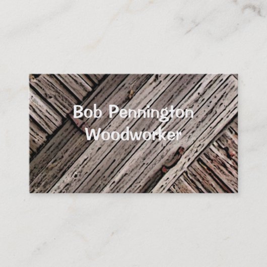Carte De Visite Woodworker (Devant)