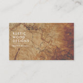 Carte De Visite Woodworker Rustic Wood (Devant)