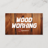 Carte De Visite Woodworking (Dos)