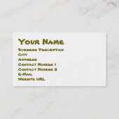 Carte de visite Word Cloud Flowers (Dos)