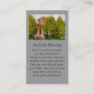 Carte De Visite World Fair Pavilion Irish Blessing Memorial Prière