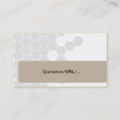 Carte De Visite World Global Globe International (Dos)