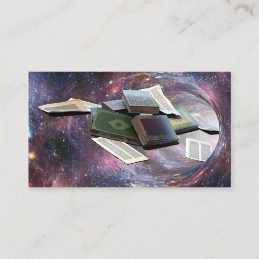 Carte De Visite Wormhole de livre (Devant)