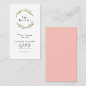 Carte De Visite Wreath moderne (Devant / Derrière)