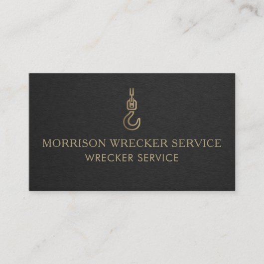 Carte De Visite Wrecker Service QR Code (Devant)