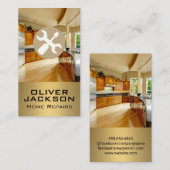 Carte De Visite Wrench et tournevis | Maison de cuisine moderne (Devant / Derrière)