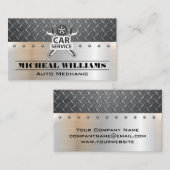 Carte De Visite Wrenches de service de voiture Acier diamant Plaqu (Devant / Derrière)