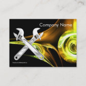 CARTE DE VISITE WRENCHES MÉCANIQUE MÉTAL, PLUMBERS (Dos)