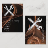 Carte De Visite WRENCHES MÉCANIQUE MÉTAL, PLUMBERS Pearl Paper (Devant / Derrière)