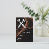 Carte De Visite WRENCHES MÉCANIQUE MÉTAL, PLUMBERS Pearl Paper (Debout devant)